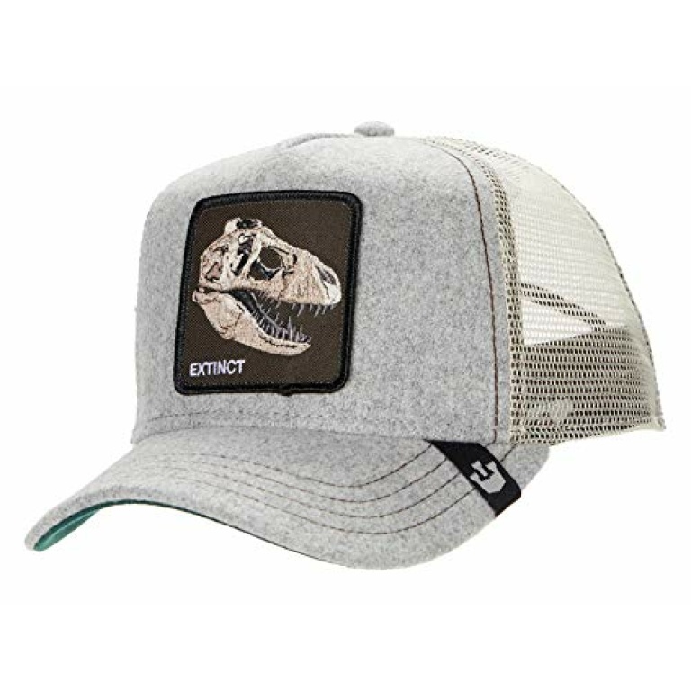 Goorin Bros. Trucker Cap Bone Head Extinct Grey - Funky Caps & Hats Shop