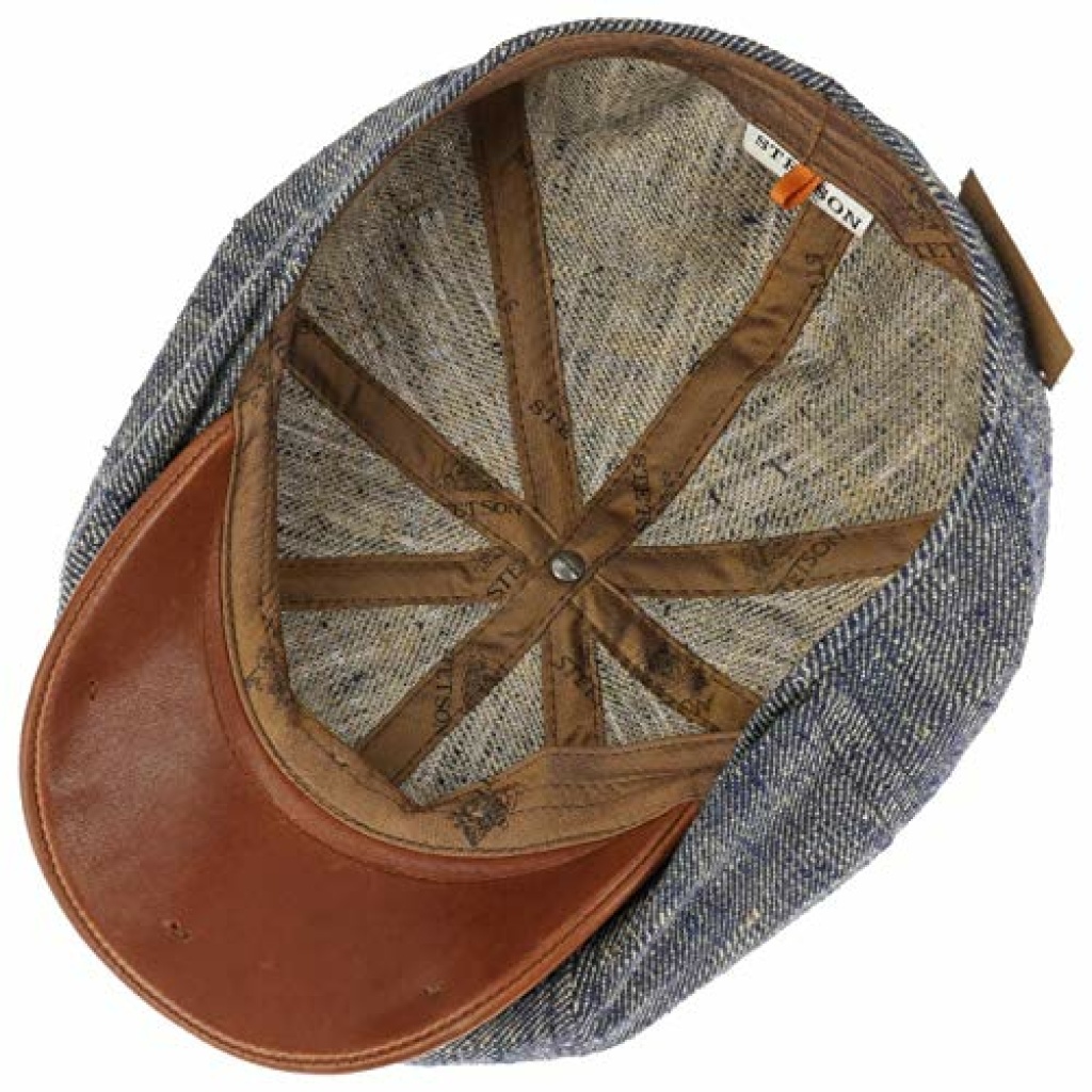 Stetson 8 Panel Premium Linen and Silk Cap Men - Made in Germany Flat ...