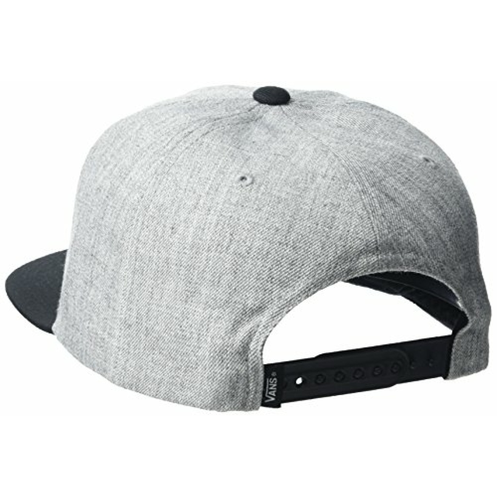 Vans Men's Drop V Ii Snapback Baseball Cap, Heather Grey-Black, One ...