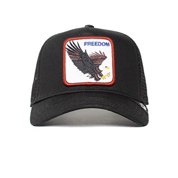 Goorin Bros. The Farm Original Core Unisex Adjustable Snapback Trucker Hat, Black (Freedom), One Size - Image 3