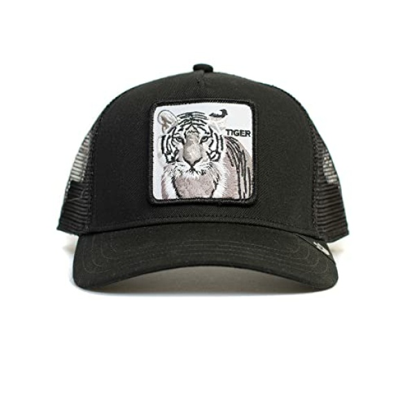 Goorin Bros. The Farm Unisex Adjustable Mesh Snapback Trucker Hat, Black (The White Tiger), One Size - Image 3