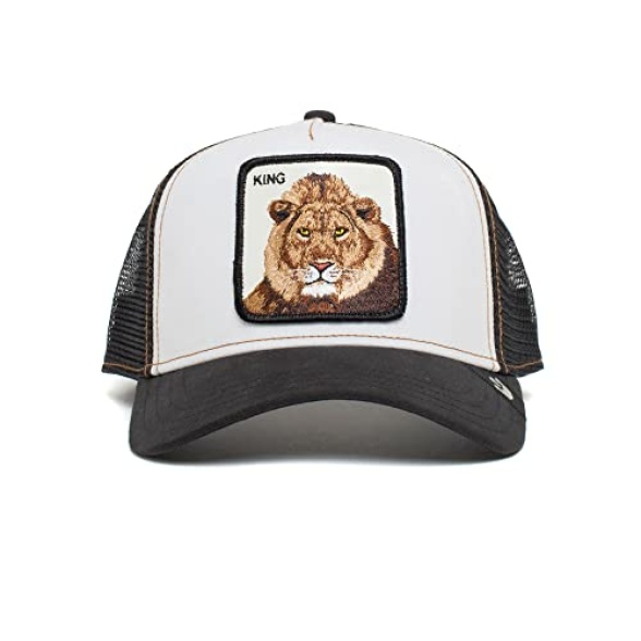 Goorin Bros. The Farm Unisex Original Adjustable Snapback Trucker Hat, Black (The King Lion), One Size - Image 3