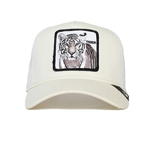 Goorin Bros. The Farm Unisex Original Adjustable Snapback Trucker Hat, White (The White Tiger), One Size - Image 3