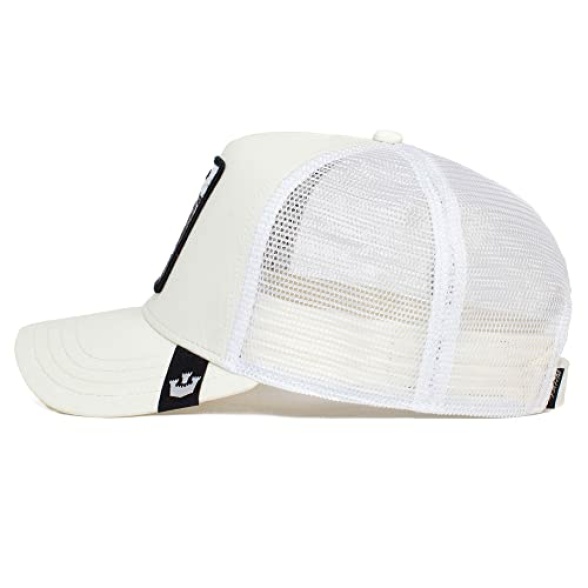 Goorin Bros. The Farm Unisex Original Adjustable Snapback Trucker Hat, White (The White Tiger), One Size - Image 4