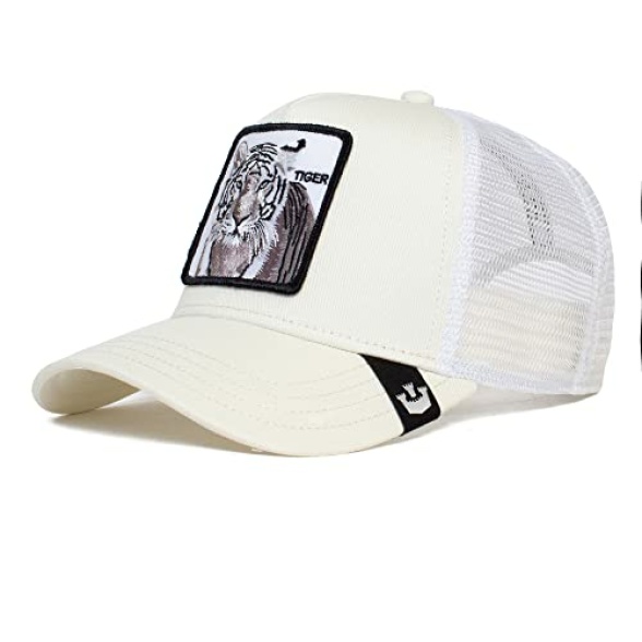 Goorin Bros. The Farm Unisex Original Adjustable Snapback Trucker Hat, White (The White Tiger), One Size - Image 2